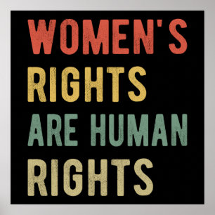 Póster Los derechos de las mujeres son derechos humanos I