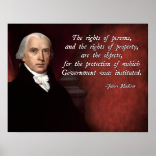 Póster Los derechos de propiedad de James Madison