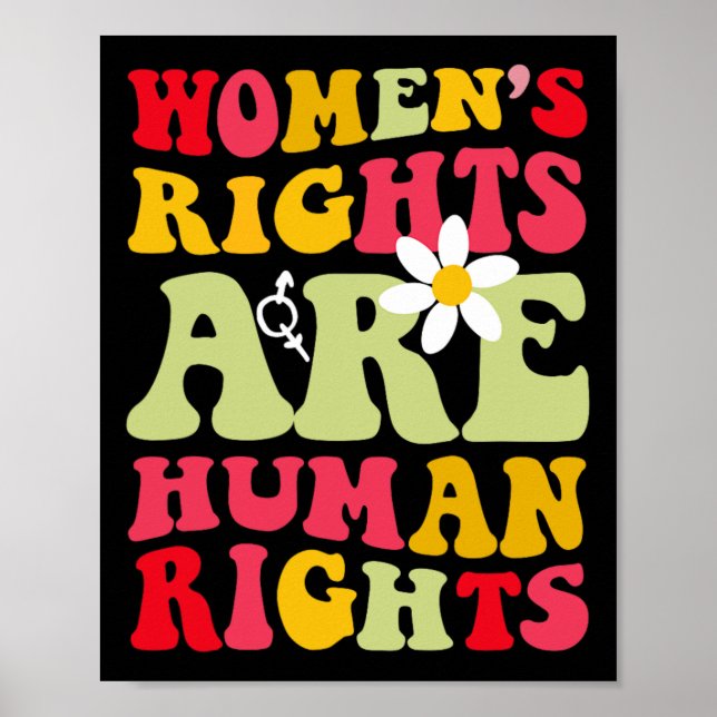 Póster Los derechos humanos son feministas (Frente)