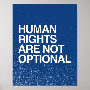 PÓSTER LOS DERECHOS HUMANOS SON NO OPCIONALES - .PNG