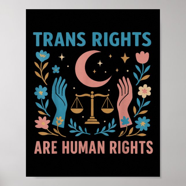 Póster Los derechos transgénero son la protesta del Orgul (Frente)