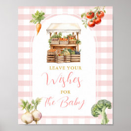 Póster Los deseos de Baby Shower en el mercado local para