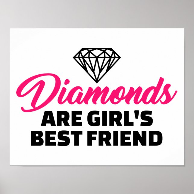 Póster Los diamantes son el mejor amigo del chica (Frente)