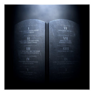 Póster Los diez mandamientos