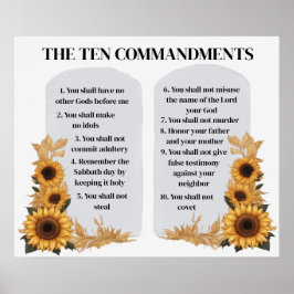 Póster Los diez mandamientos