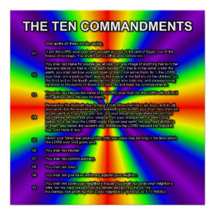 Póster Los Diez Mandamientos