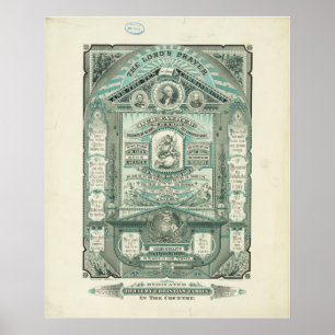 Póster Los diez mandamientos del señor Prayer y