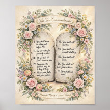Los Diez Mandamientos Florales