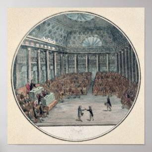 Póster Los diputados de la reunión de la comuna