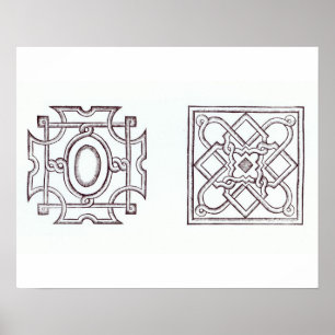 Póster Los diseños para un nudo cultivan un huerto, 'de