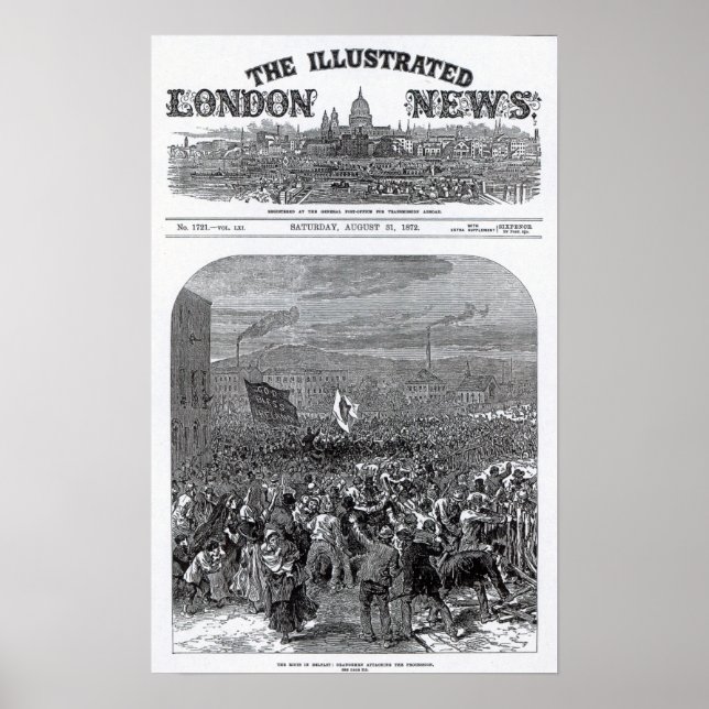 Póster Los disturbios en Belfast (Frente)