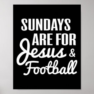 Póster Los Domingos Son Para Jesús Y Los Aficionados Al F
