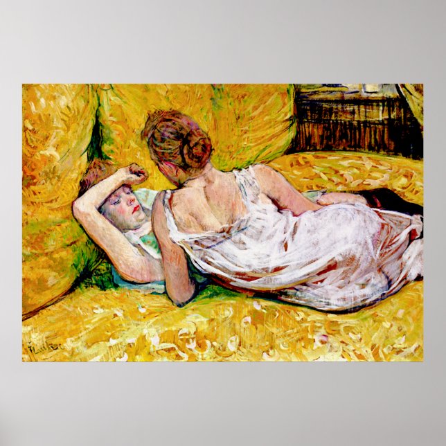 Póster Los dos amigos de Henri de Toulouse-Lautrec (Frente)