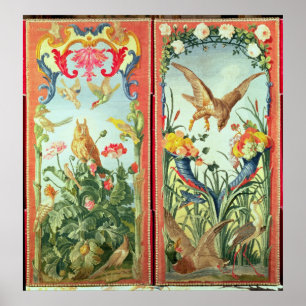 Póster Los dos paneles de alfombra hechos en un