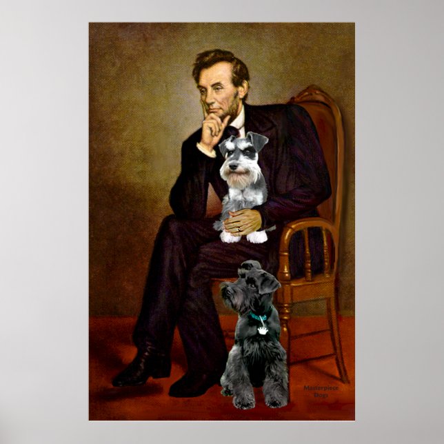 Póster Los dos Schnauzers de Lincoln (Frente)