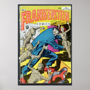 Póster Los E.E.U.U. cómicos - Frankenstein