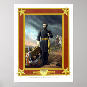 Póster Los E.E.U.U. generales Grant
