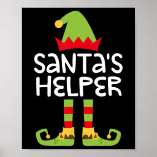 Póster Los elfos de los Navidades de Santa Claus