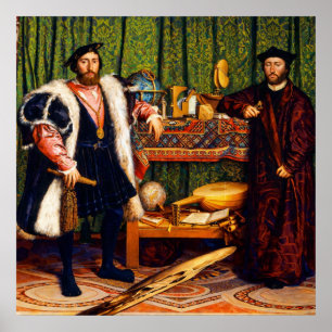 Póster Los Embajadores de Hans Holbein el Joven