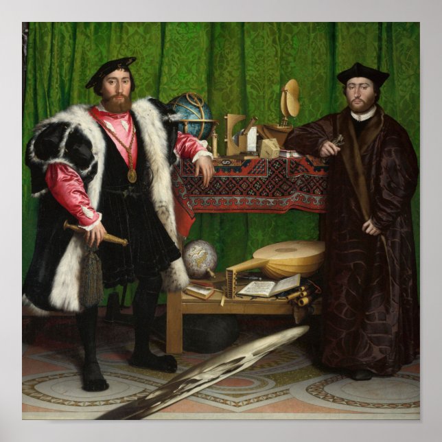 Póster Los embajadores, Holbein el menor (Frente)