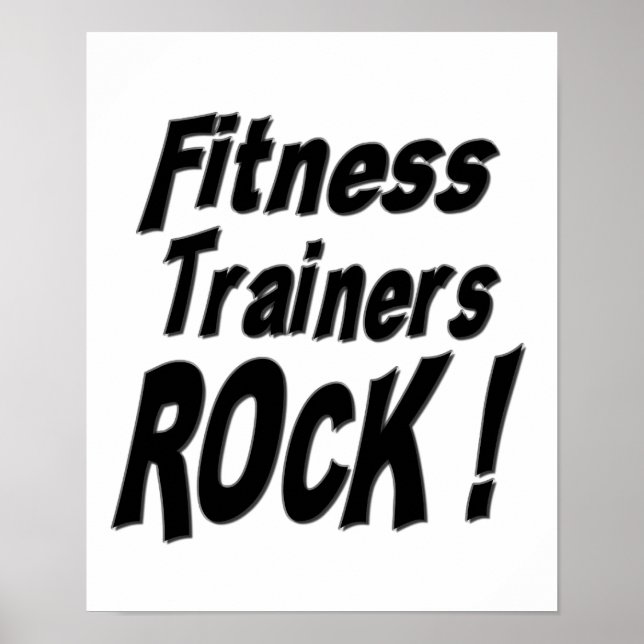 Póster ¡Los entrenadores de fitness rompen! Poster (Frente)