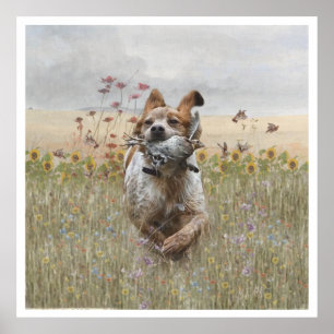 Póster Los españoles de Bretaña, temporada de caza de ave