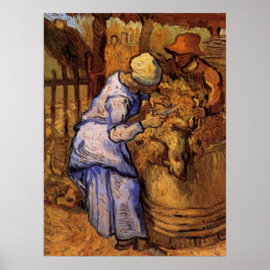 Póster Los esquiladores de ovejas (según Millet) por Vinc