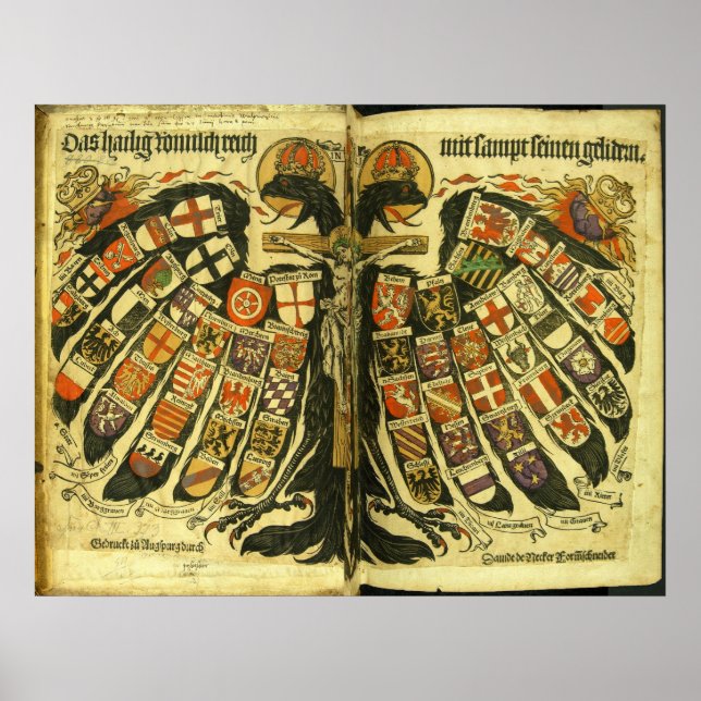 Póster Los Estados del Santo Imperio Romano Jost de Negke (Frente)