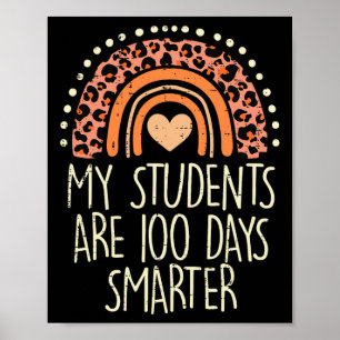 Póster Los estudiantes tienen 100 días más inteligentes p