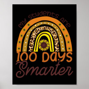 Póster Los estudiantes tienen 100 días más inteligentes p