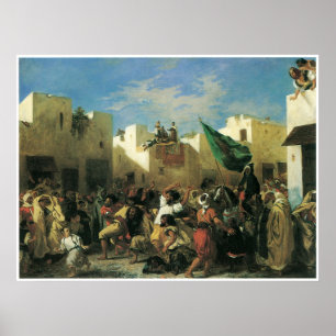 Póster Los fanáticos de Tánger, 1838