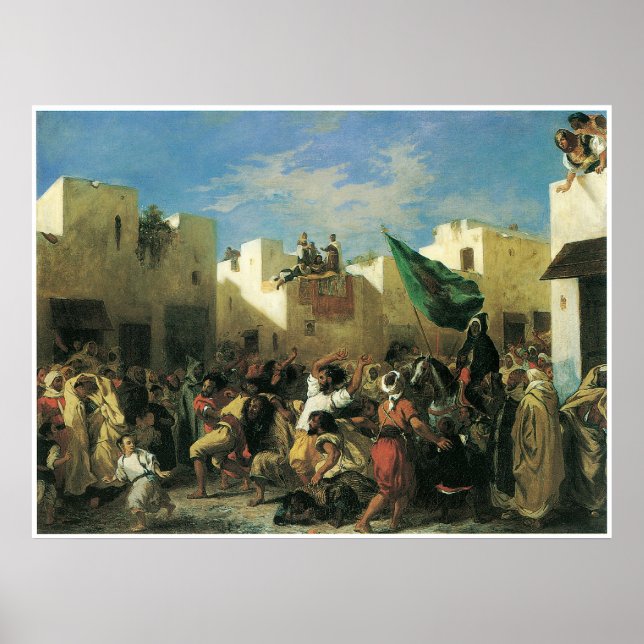 Póster Los fanáticos de Tánger, 1838 (Frente)
