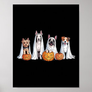 Póster Los Fantasmas De Los Perros Se Vestieron Como Famo