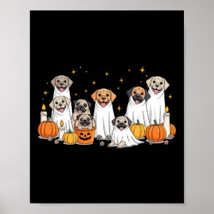 Póster Los Fantasmas De Los Perros Se Vestieron Como Famo