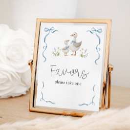 Póster Los favoritos de Baby Shower de Silly Goose