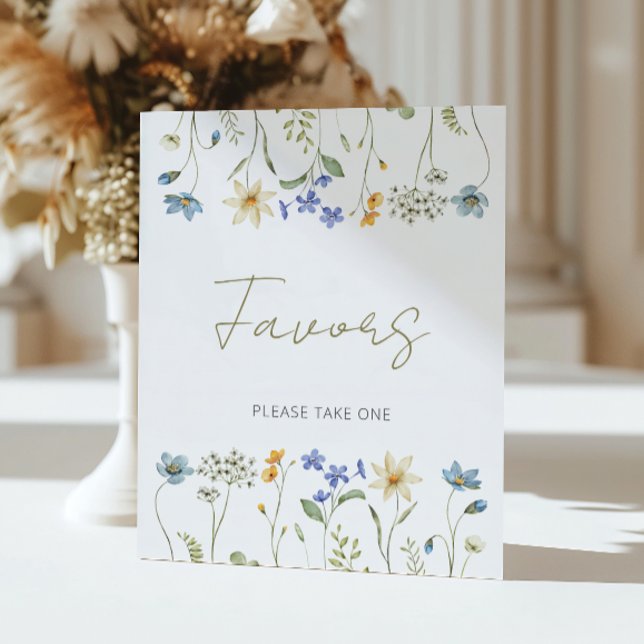 Póster Los favoritos de Baby Shower Neutral floral silves (Subido por el creador)