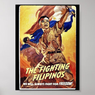 Póster Los filipinos en lucha