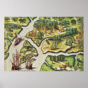 Póster Los franceses llegan a Port Royal