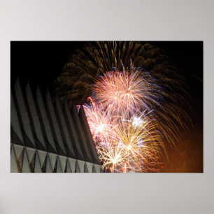Póster Los fuegos artificiales estallan