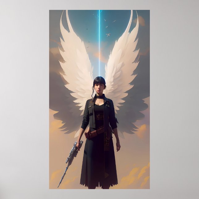 Póster Los fuertes ángeles (Frente)