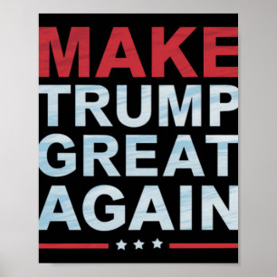 Póster Los funcionarios hacen que Trump vuelva a ser gran