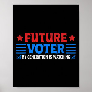 Póster Los Futuros Camisas Votantes Se Resistirán A Un Te