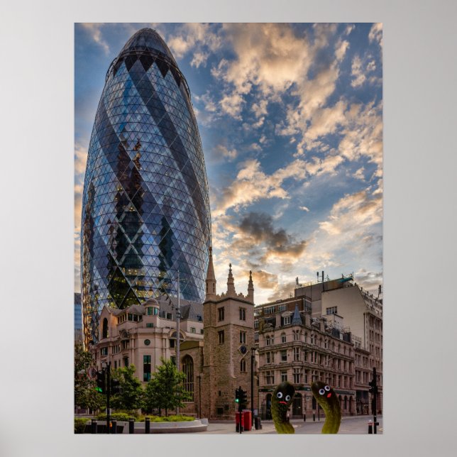 Póster Los Gherkins de Londres (Frente)