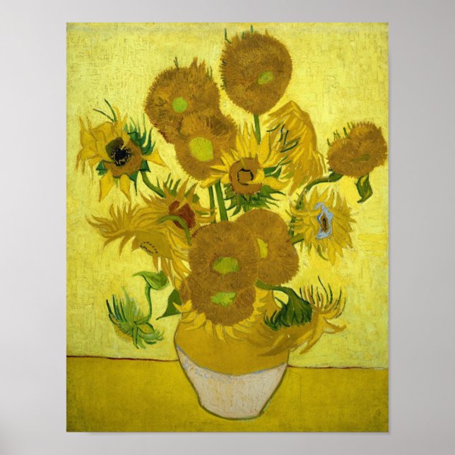 Póster Los girasoles de Van Gogh (Frente)