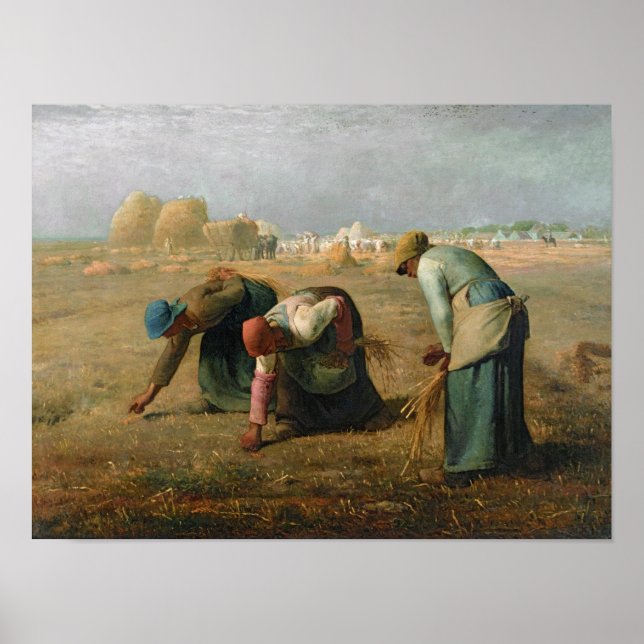 Póster Los Gleaners, 1857 (Frente)