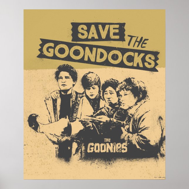 Póster Los Goonies "Salven Los Docks Goon" (Frente)
