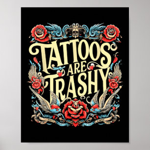 Póster Los graciosos tatuajes de los artistas del humor s