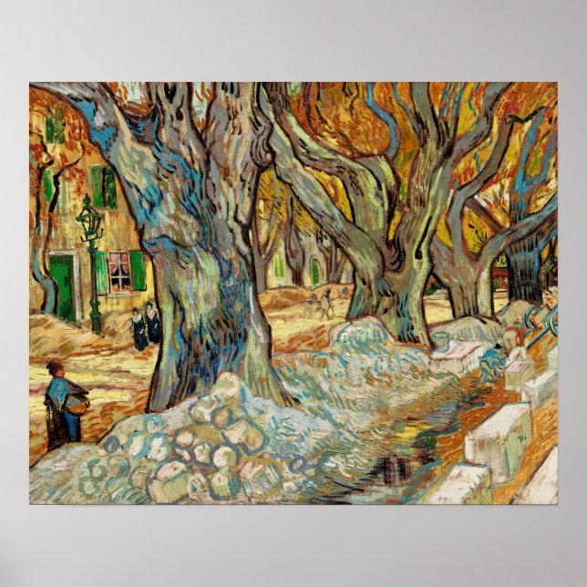 Póster Los grandes Árboles del Avión (Recorrido de Saint- (Frente)