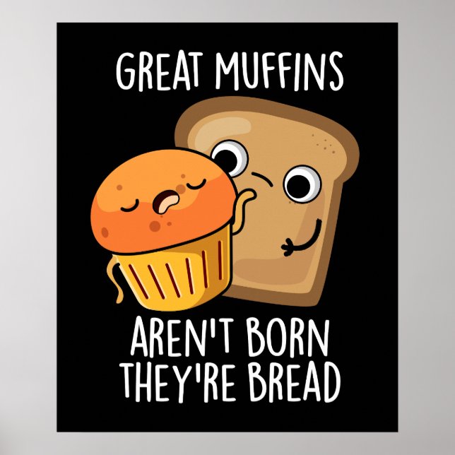 Póster Los grandes muffins no nacen son Bread Dark BG (Frente)