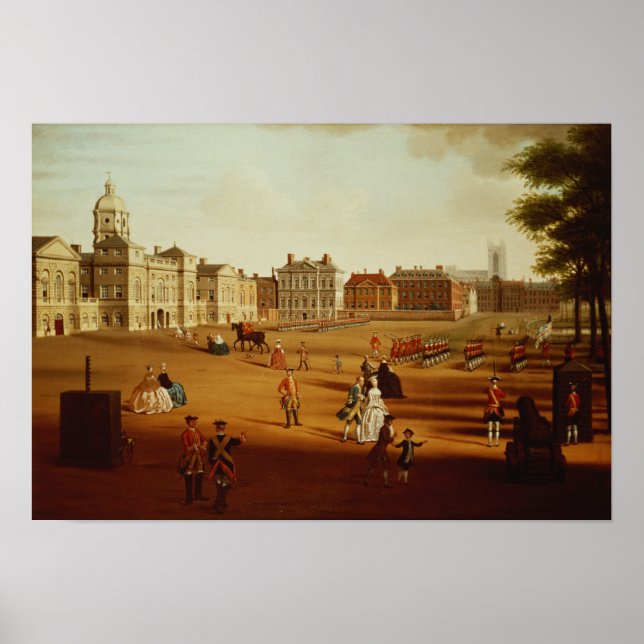 Póster Los guardias de pie del 2° desfile de los caballos (Frente)